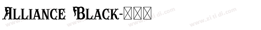 Alliance Black字体转换